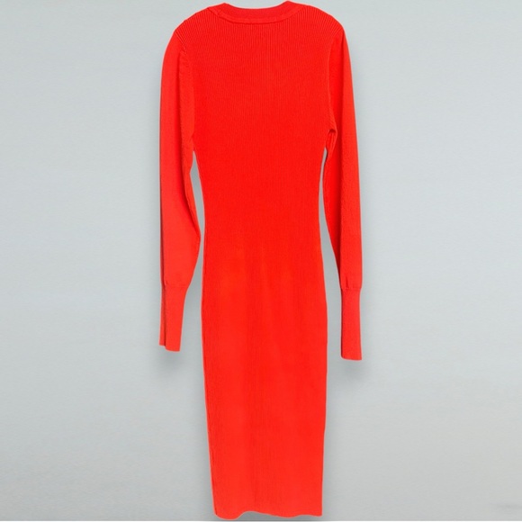 Karen Millen Vibrant Red Long Sleeve Dress - Picture 6 of 6